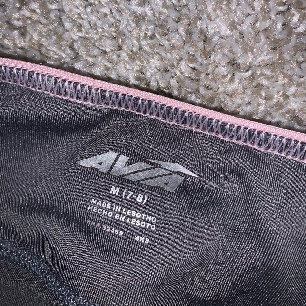 Avia Gray floral leggings size girls M (7-8) - Picture 7 of 9